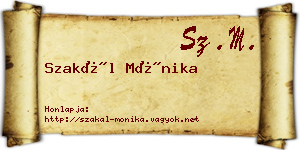 Szakál Mónika névjegykártya